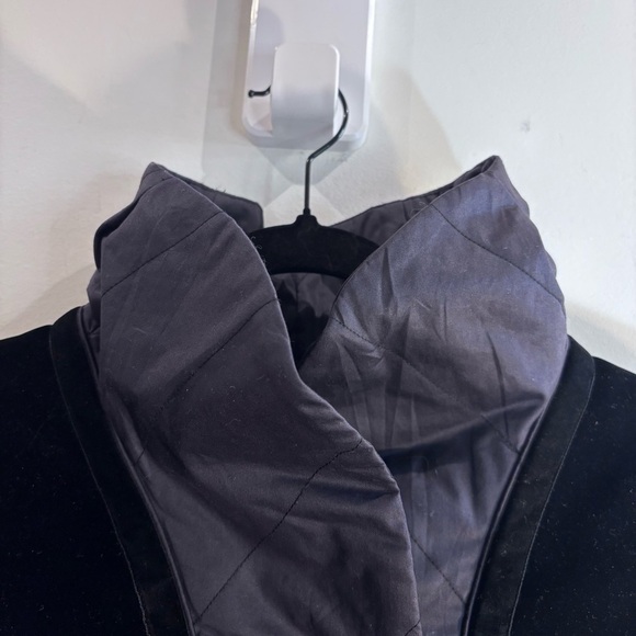 SISSY ME VELVET COAT Sz L Floral Embroidery Funnel Collar Puffer Style NEW - Picture 4 of 12